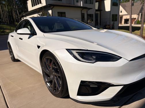 White 2026 Tesla Model S Plaid