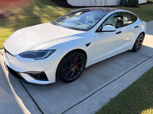 White 2026 Tesla Model S Plaid