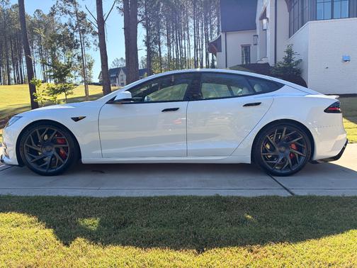 White 2026 Tesla Model S Plaid