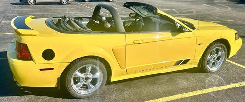 Yellow 2001 Ford Mustang GT