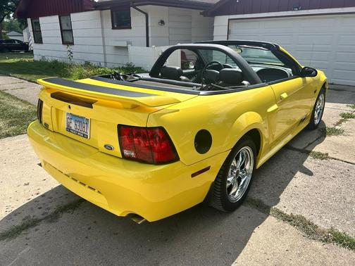 Yellow 2001 Ford Mustang GT