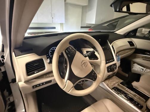 White 2019 Acura RLX Sport Hybrid Advance Package