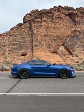 Blue 2018 Ford Mustang GT