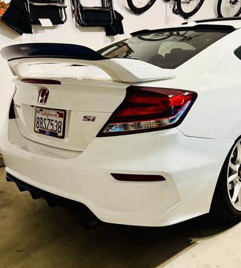 White 2015 Honda Civic Si