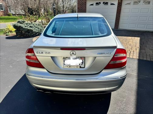 Silver 2004 Mercedes-Benz CLK-Class 55 AMG