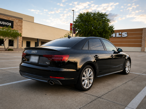 Black 2018 Audi A4 2.0T Tech ultra Premium