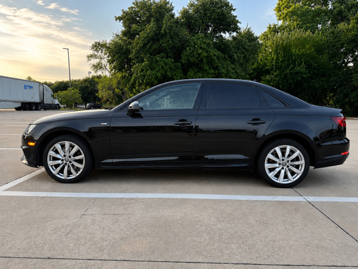 Black 2018 Audi A4 2.0T Tech ultra Premium