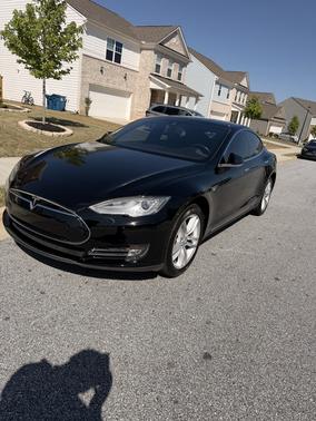 Black 2015 Tesla Model S 85D