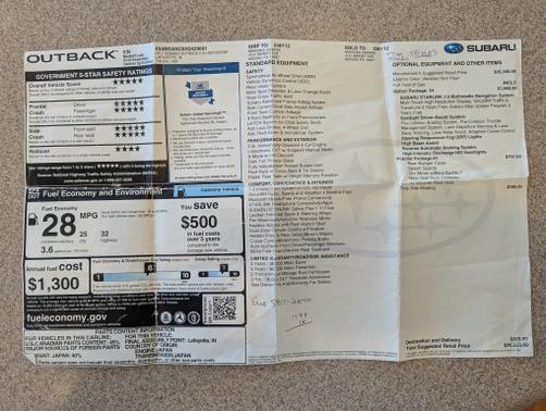 2017 Subaru Outback 2.5i Limited