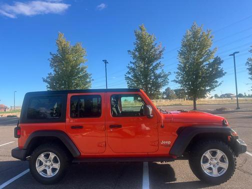 Orange 2020 Jeep Wrangler Unlimited Sport