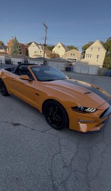 Orange 2019 Ford Mustang GT Premium