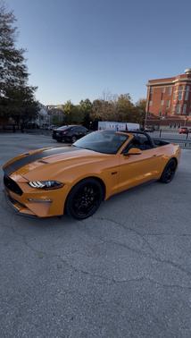 Orange 2019 Ford Mustang GT Premium