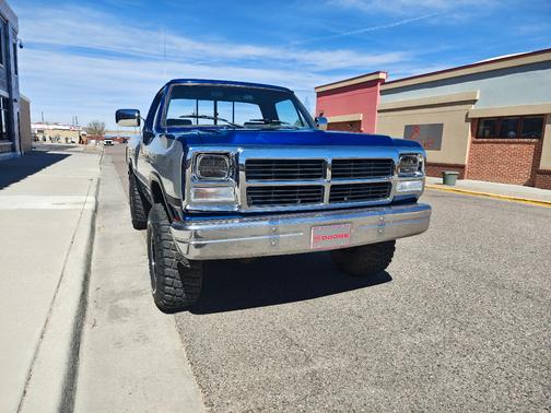 Blue 1992 Dodge W150 Base