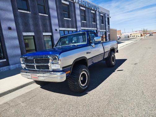 Blue 1992 Dodge W150 Base