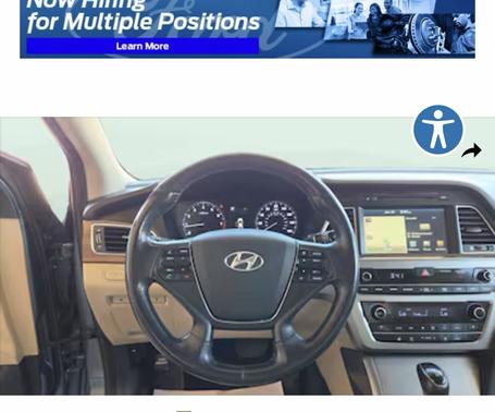 Blue 2016 Hyundai SONATA Limited