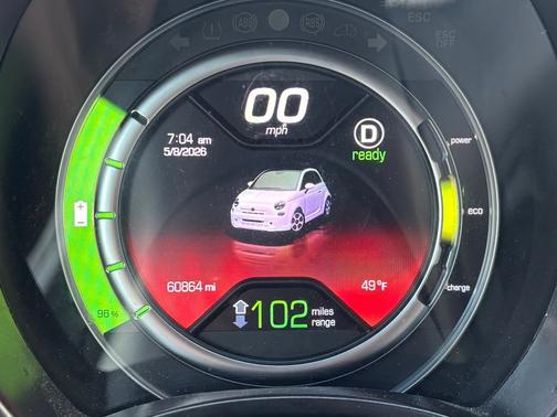Blue 2017 FIAT 500e Battery Electric