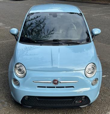 Blue 2017 FIAT 500e Battery Electric