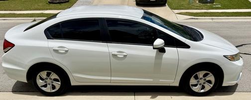 White 2014 Honda Civic LX