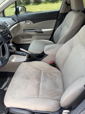 White 2014 Honda Civic LX