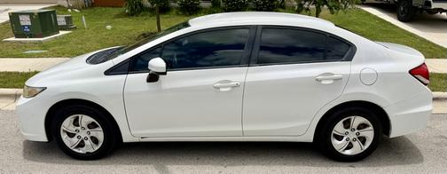 White 2014 Honda Civic LX