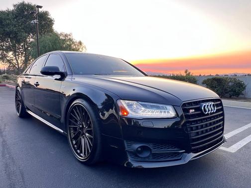 Black 2017 Audi S8 4.0T Plus