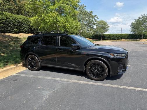 Black 2025 Acura MDX A-Spec Advance Package