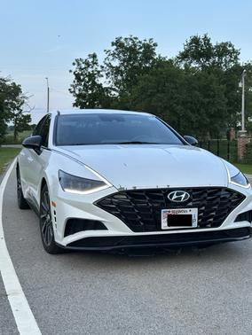 White 2020 Hyundai SONATA SEL Plus