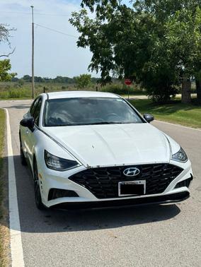 White 2020 Hyundai SONATA SEL Plus