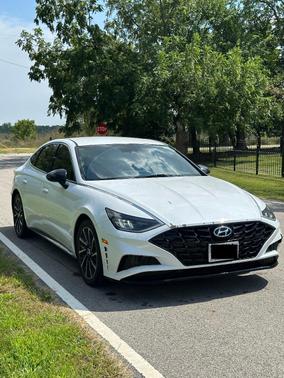 White 2020 Hyundai SONATA SEL Plus
