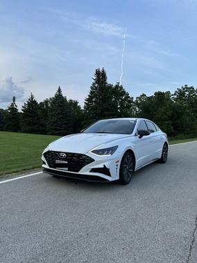 White 2020 Hyundai SONATA SEL Plus