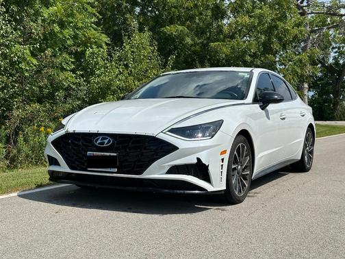 White 2020 Hyundai SONATA SEL Plus