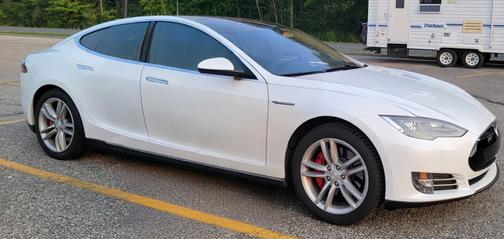 White 2014 Tesla Model S P85D