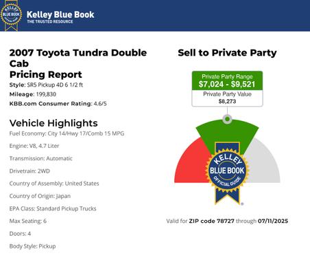 2007 Toyota Tundra SR5 Double Cab