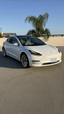 White 2019 Tesla Model 3 Performance