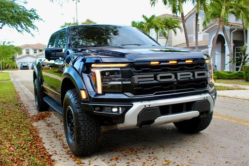 Blue 2025 Ford F-150 Raptor