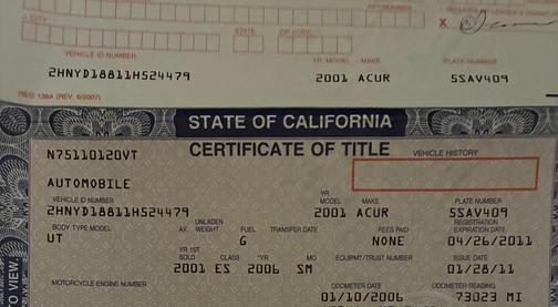 2001 Acura MDX Touring