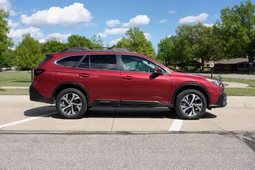 Red 2021 Subaru Outback Limited