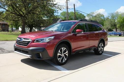 Red 2021 Subaru Outback Limited