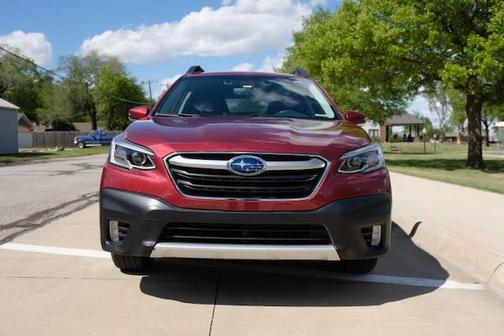 Red 2021 Subaru Outback Limited