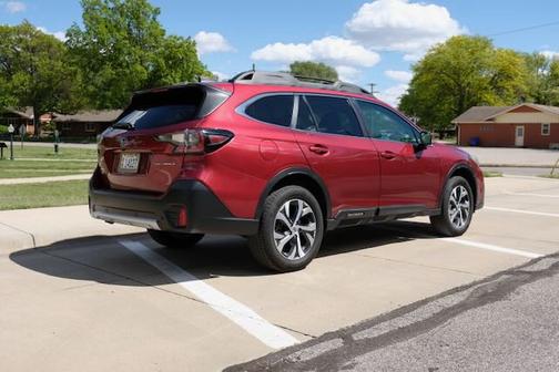 Red 2021 Subaru Outback Limited