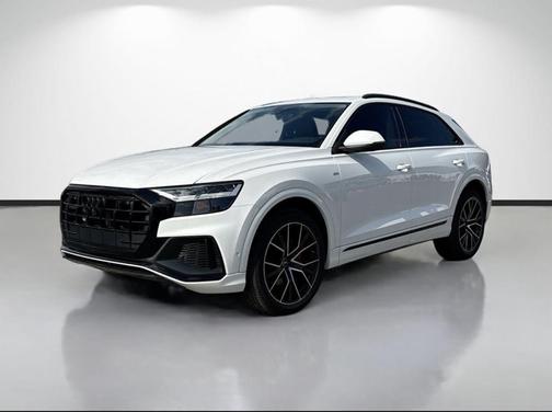 White 2022 Audi Q8 55 Premium Plus