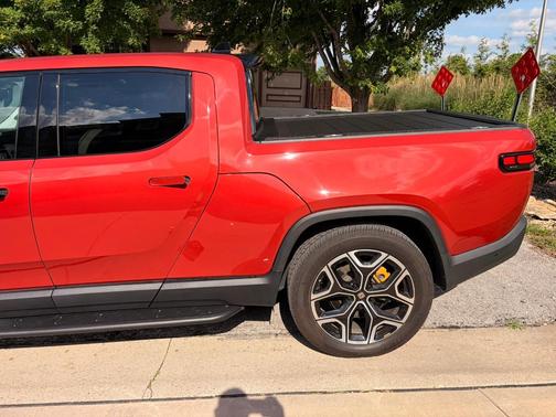 Red 2022 Rivian R1T Launch Edition
