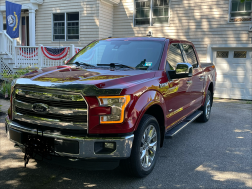 Red 2016 Ford F-150 Lariat