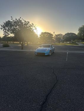 Blue 2010 Nissan 370Z Base