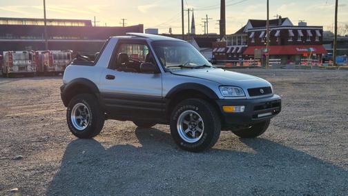 Silver 1998 Toyota RAV4 Soft Top
