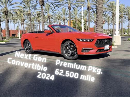 Red 2024 Ford Mustang EcoBoost Premium