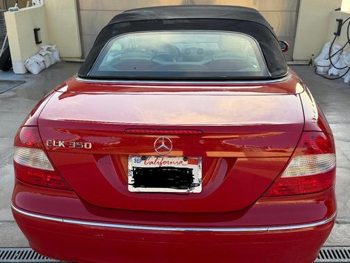 Red 2008 Mercedes-Benz CLK-Class CLK 350