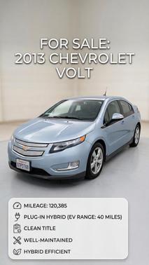 Blue 2013 Chevrolet Volt Base