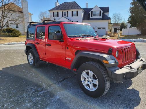 Red 2019 Jeep Wrangler Unlimited Sport S
