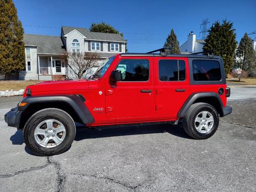 Red 2019 Jeep Wrangler Unlimited Sport S